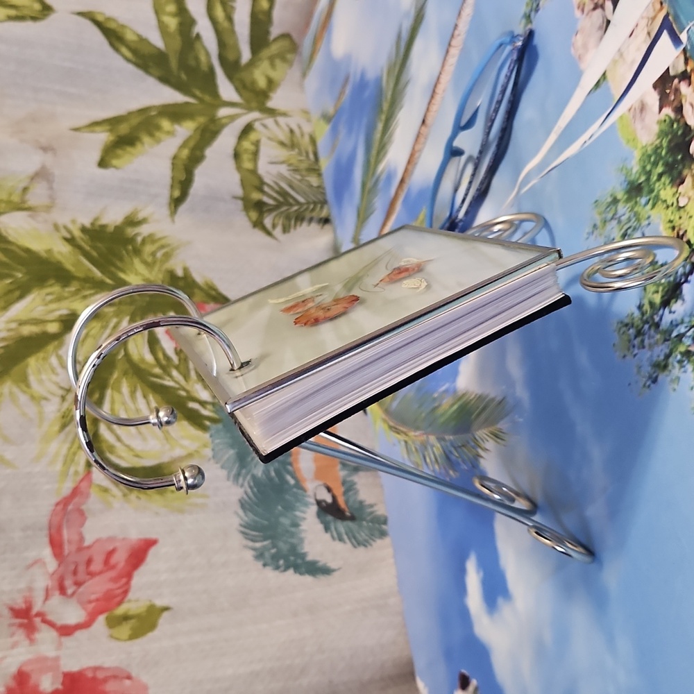 Floral Glass Photo Rolidex - Picture 2 of 5